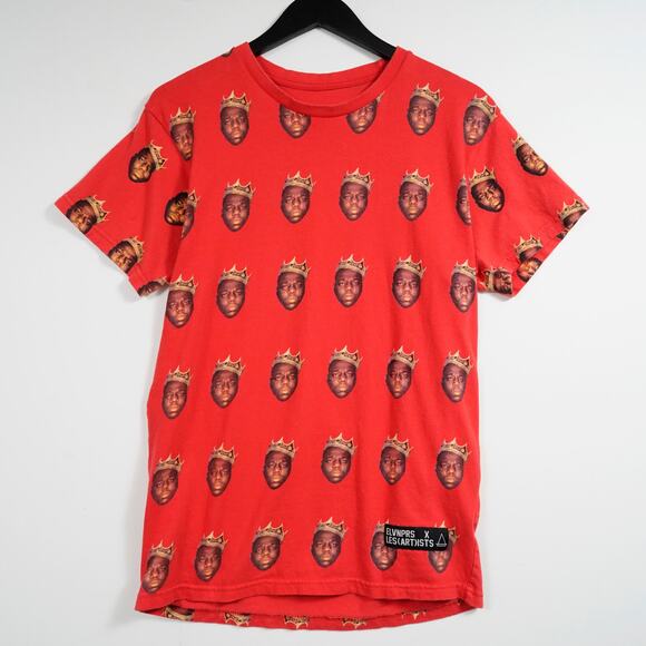 Eleven Paris Biggie 97 Graphic T Shirt Red Notorious B.I.G. Mens S - Picture 1 of 8